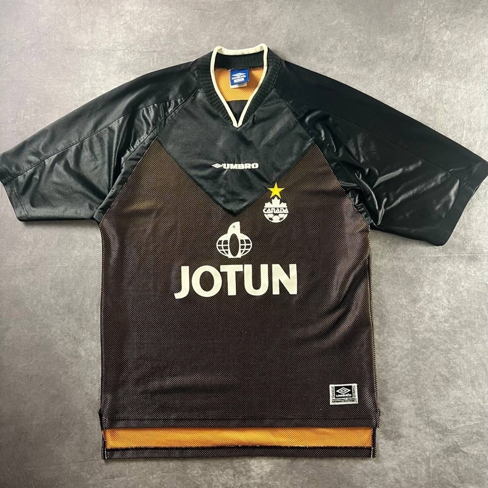Vintage Umbro Canada GK Jersey 90s JOTUN Sponsor Size XL